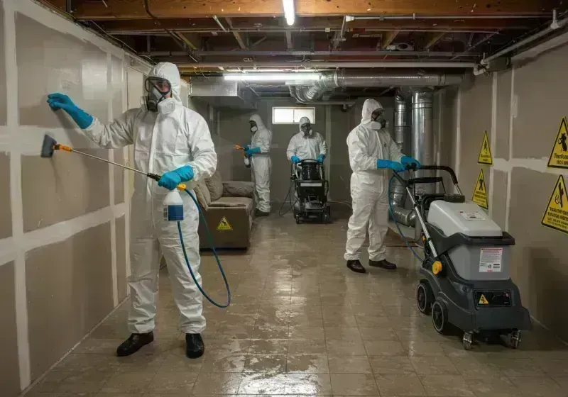 Basement Moisture Removal and Structural Drying process in Custer County, CO